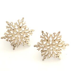 Silver Snowflake Earrings